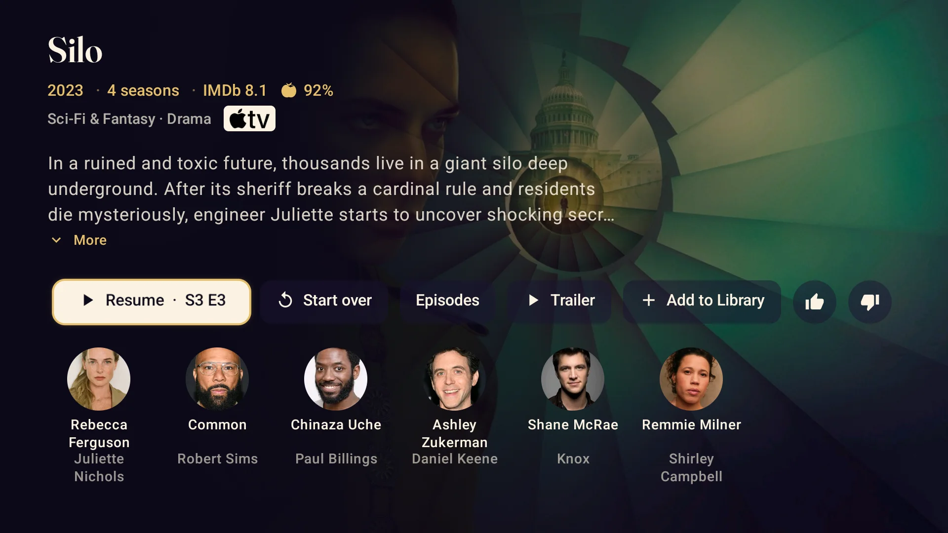 Sipario — Android TV · Title details